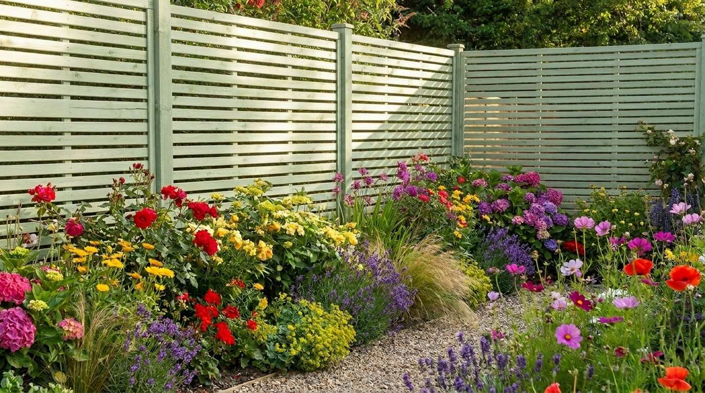 Green Slatted Treated UC3 Batten
